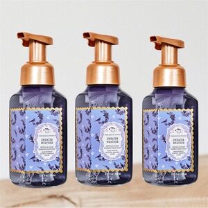 Bath & Body Works “Sweater Weather” Gentle Foaming Hand Soap 3 pc Set New